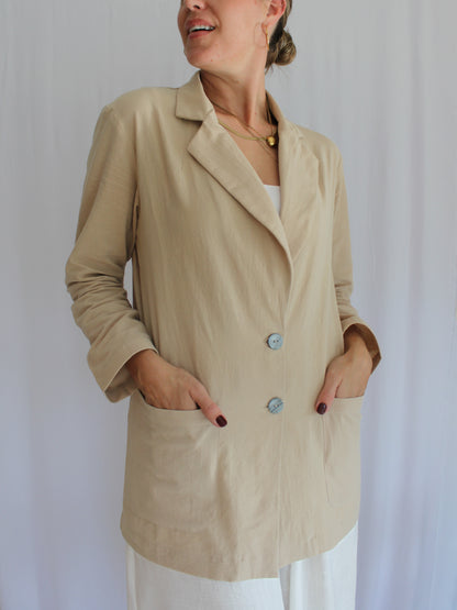 Zuva relaxed blazer (latte)