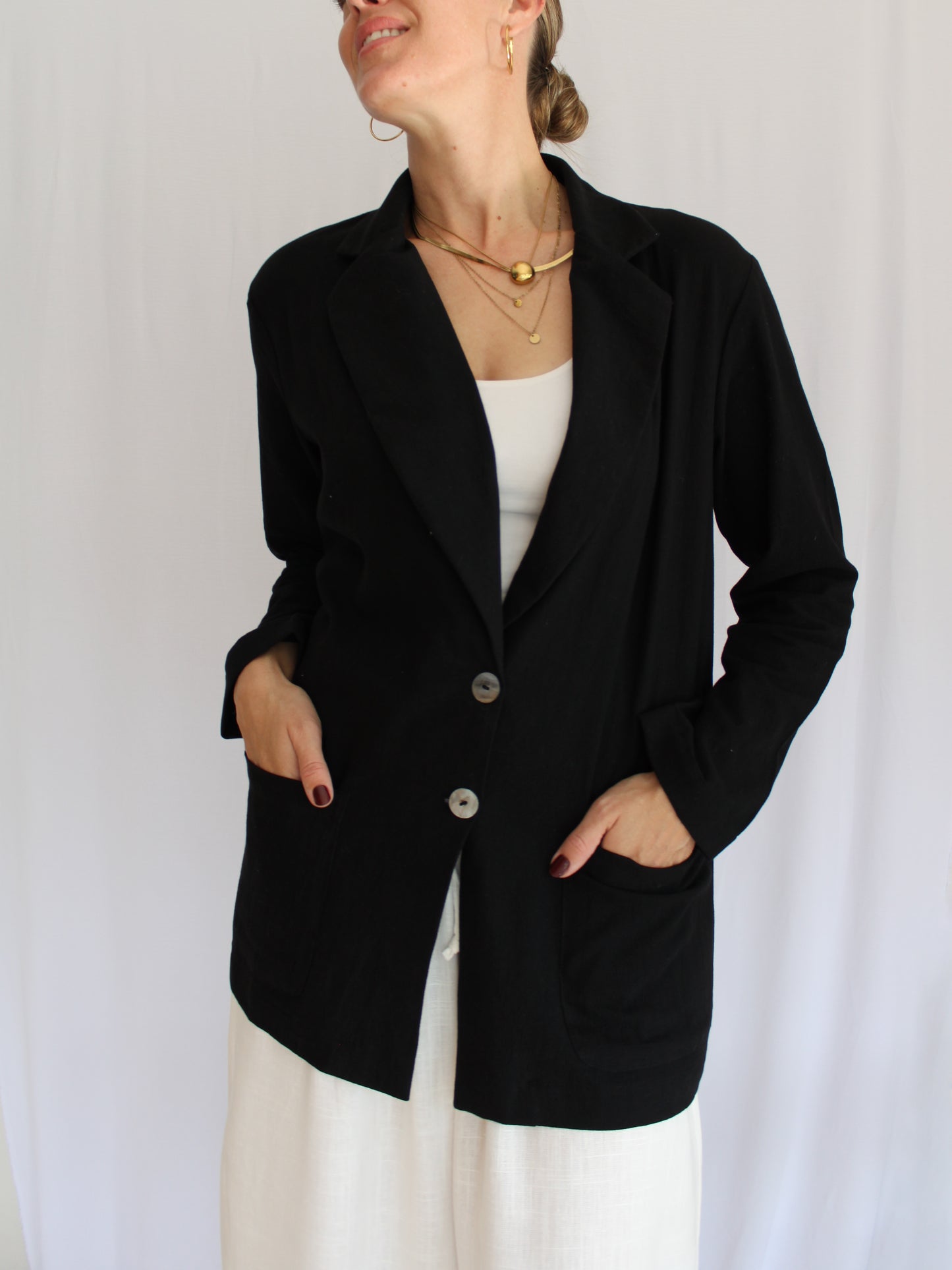 Zuva relaxed blazer (black)