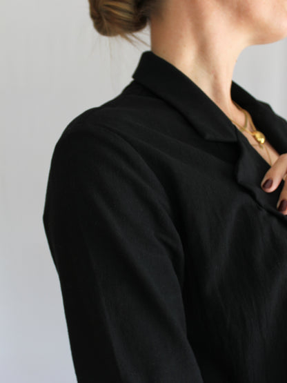 Zuva relaxed blazer (black)