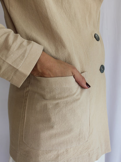 Zuva relaxed blazer (latte)