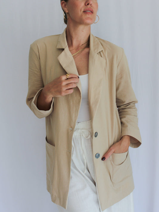 Zuva relaxed blazer (latte)
