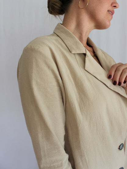 Zuva relaxed blazer (latte)