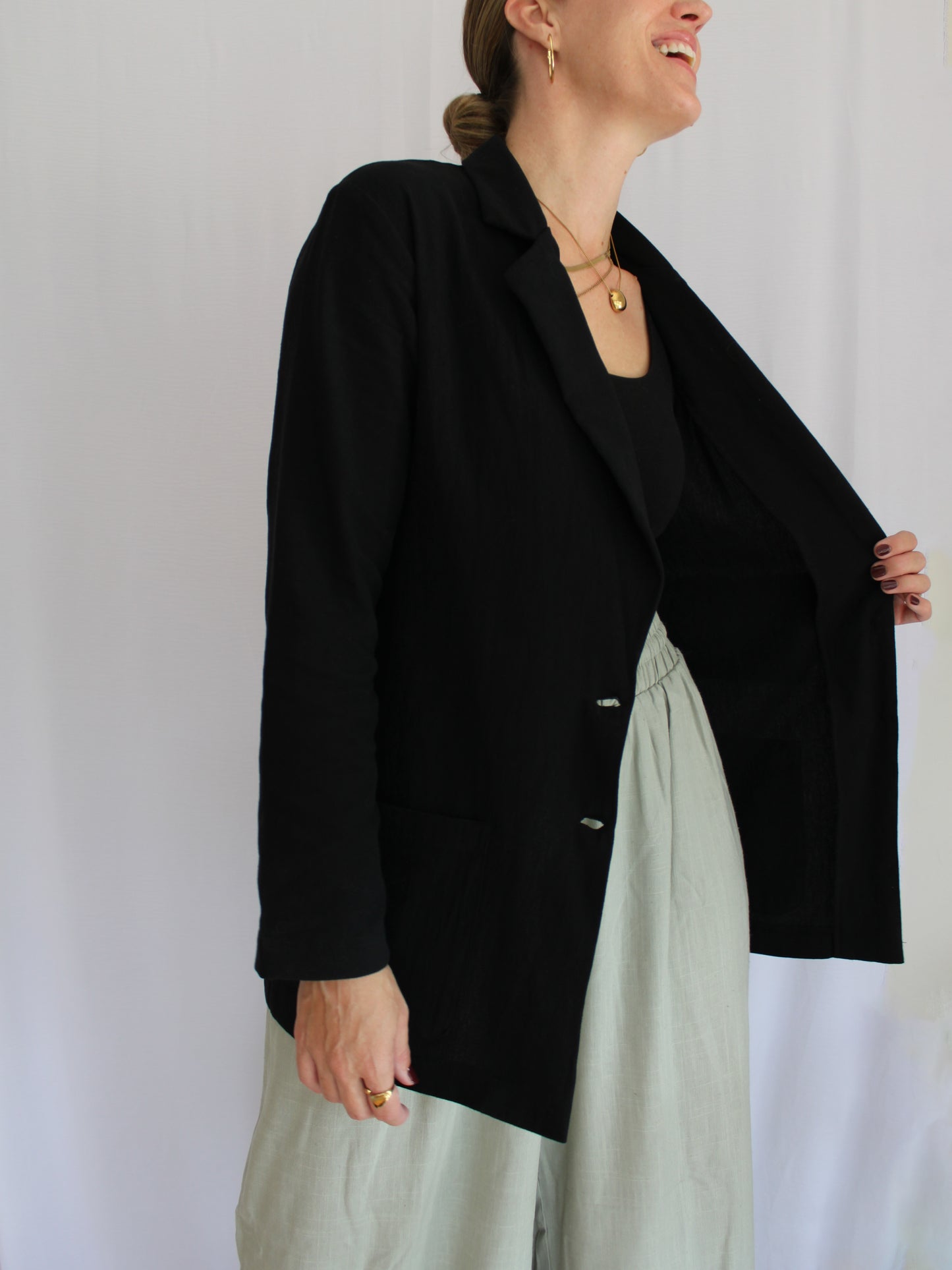 Zuva relaxed blazer (black)