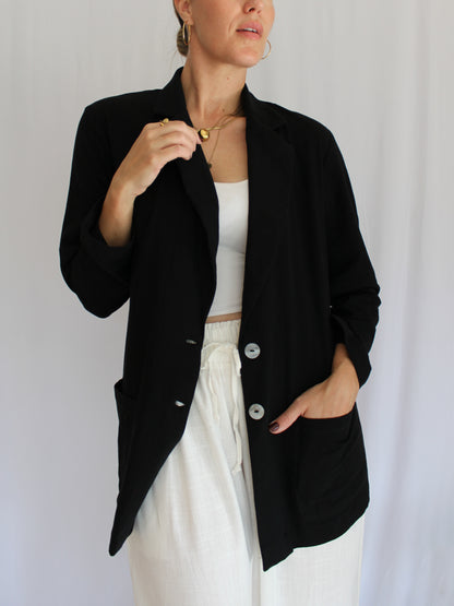 Zuva relaxed blazer (black)