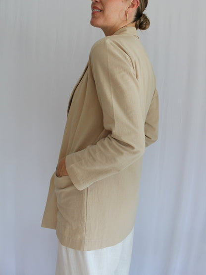 Zuva relaxed blazer (latte)
