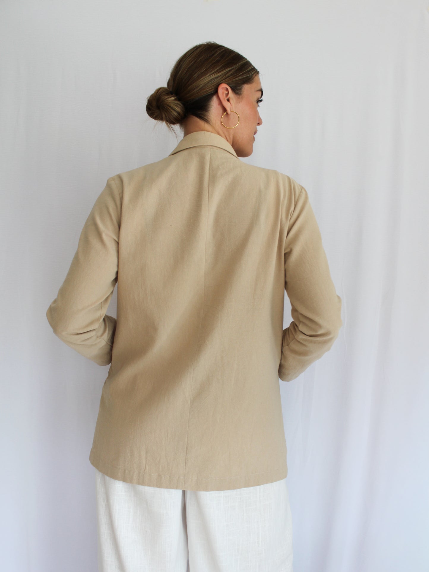 Zuva relaxed blazer (latte)
