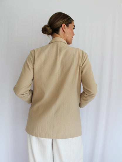 Zuva relaxed blazer (latte)